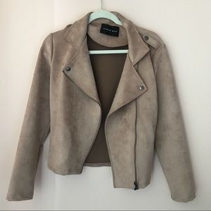 Tan suede Moto jacket - worn 1x